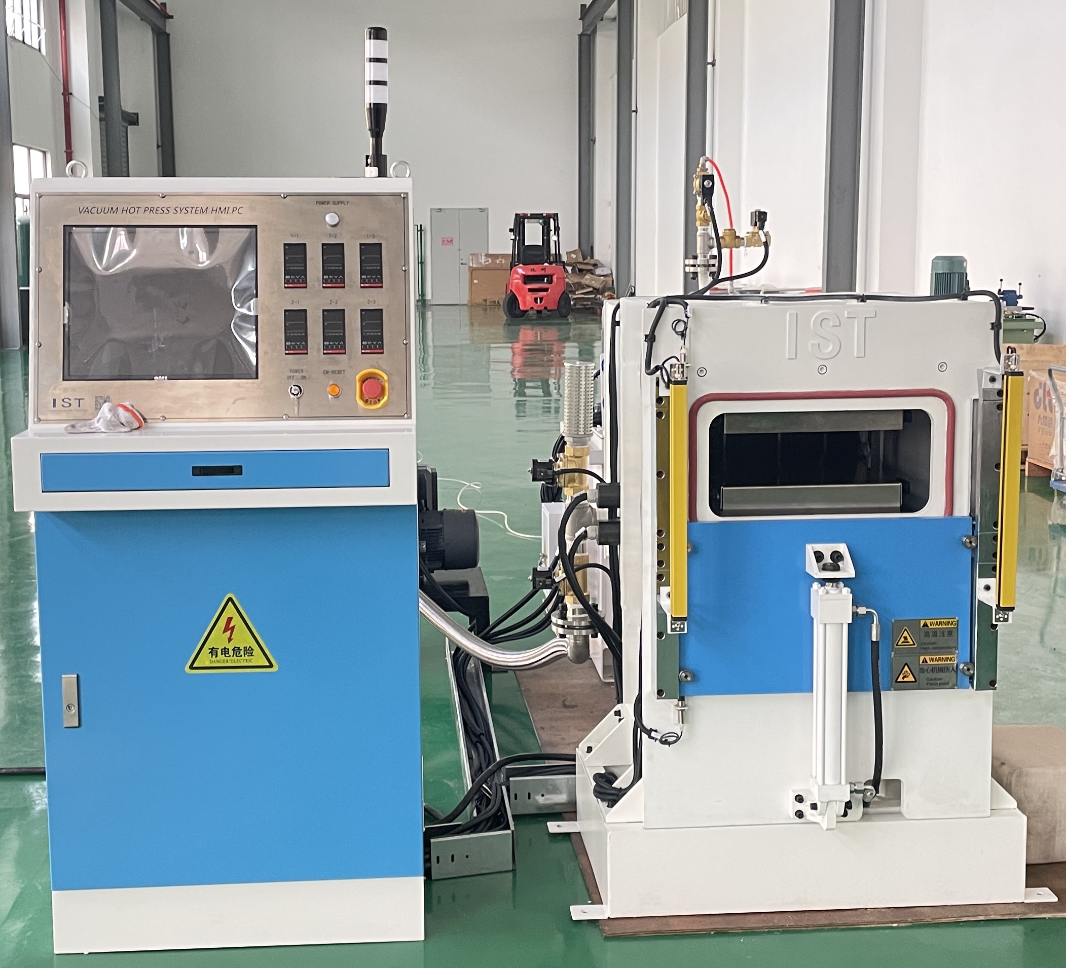 Vacuum hot press